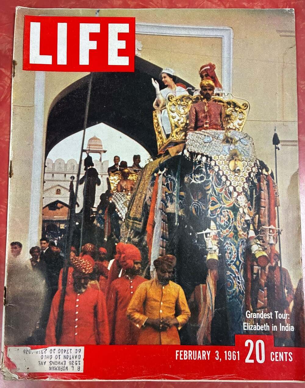 LIFE Magazine February 3, 1961 Grandest Tour Elizabeth in India